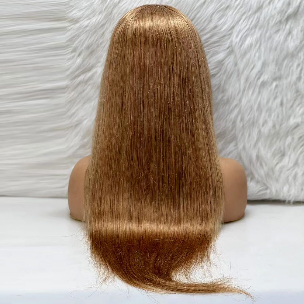 Straight Front Lace Real Hair Tulle Wig / Balköpük / 70/75cm