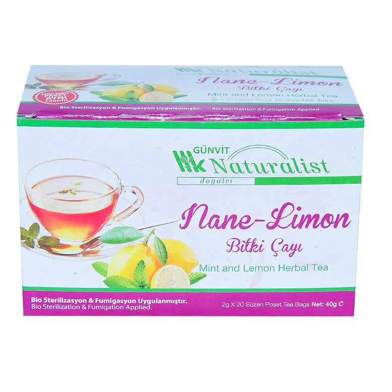 Mint Lemon Herbal Tea 20 Sachets