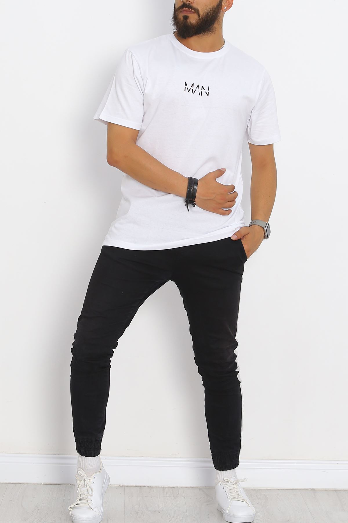 Printed Men's T-Shirt White