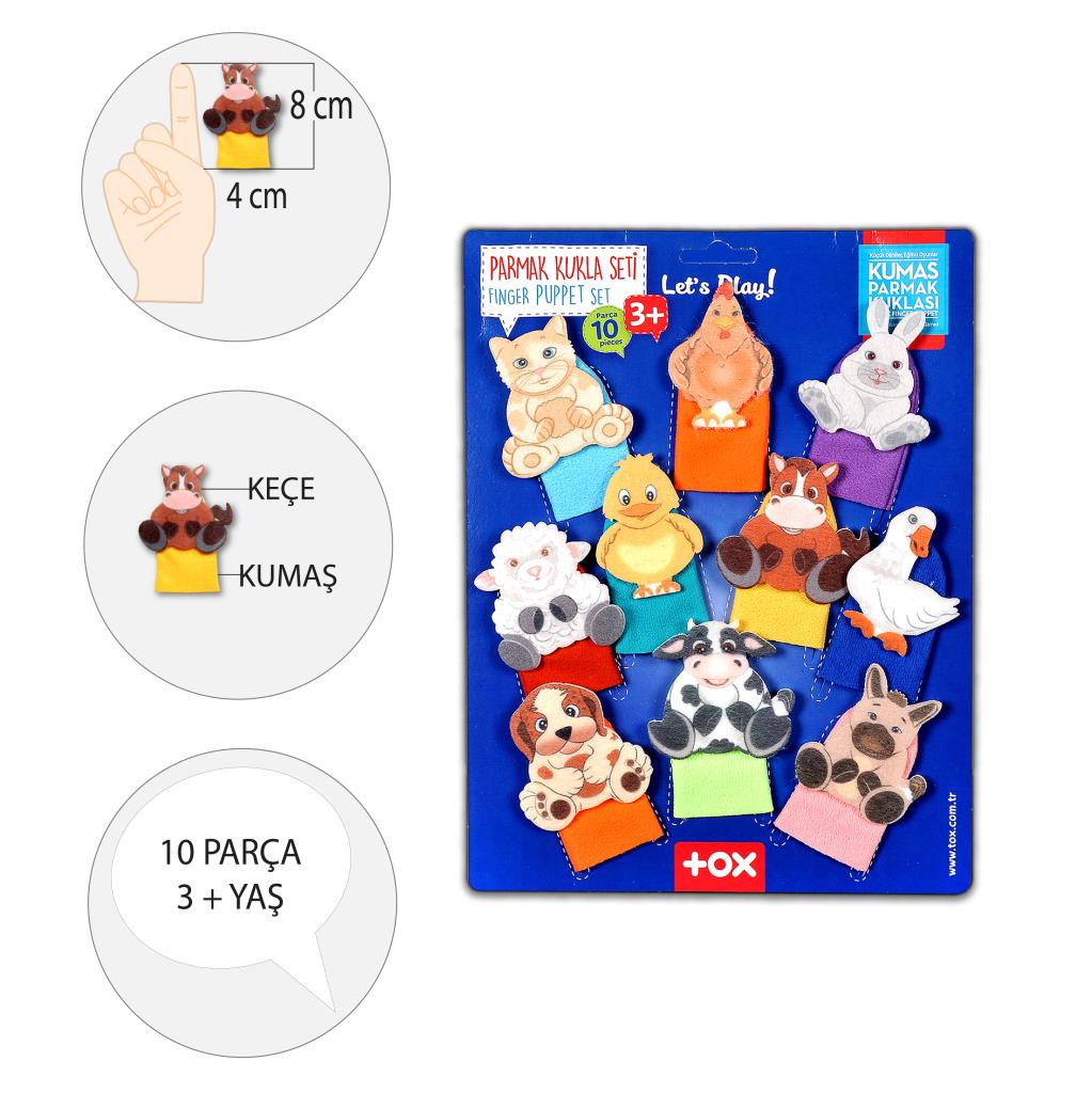 Pets 10 Piece Finger Puppet , Educational Toy