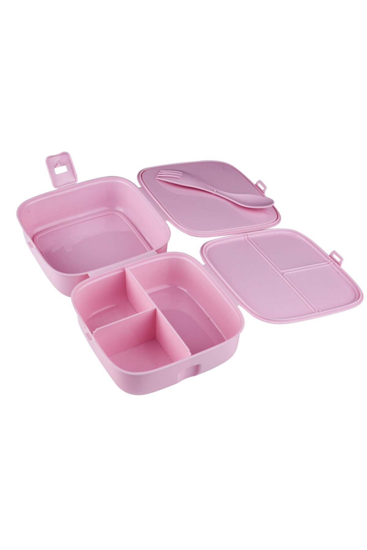 Porky 4 Compartment Nutrition Container with Fork - Diet Container