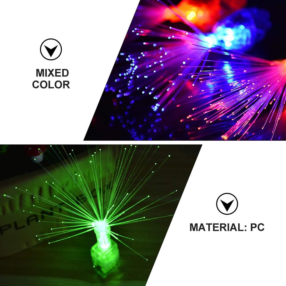 Led Illuminated Colorful Tassel Finger Light 4 Colors 4 Pcs