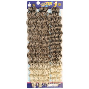 Afro Hair Wavy Hair / Ashy Brown / Platinum Color Transition 8/613