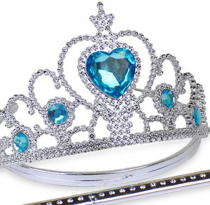 Frozen Blue Hearted Gemstone Elsa Tiara