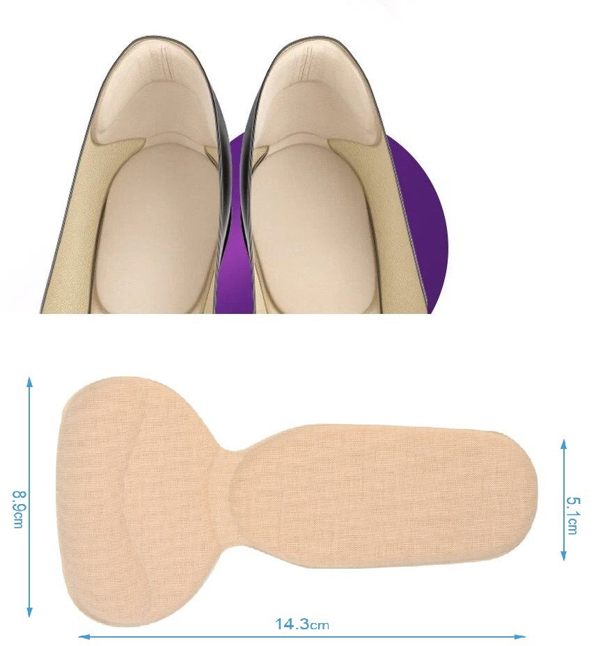 Shoe Anti-Shock And Shrinking Pad Foam Cushion With Heel Support