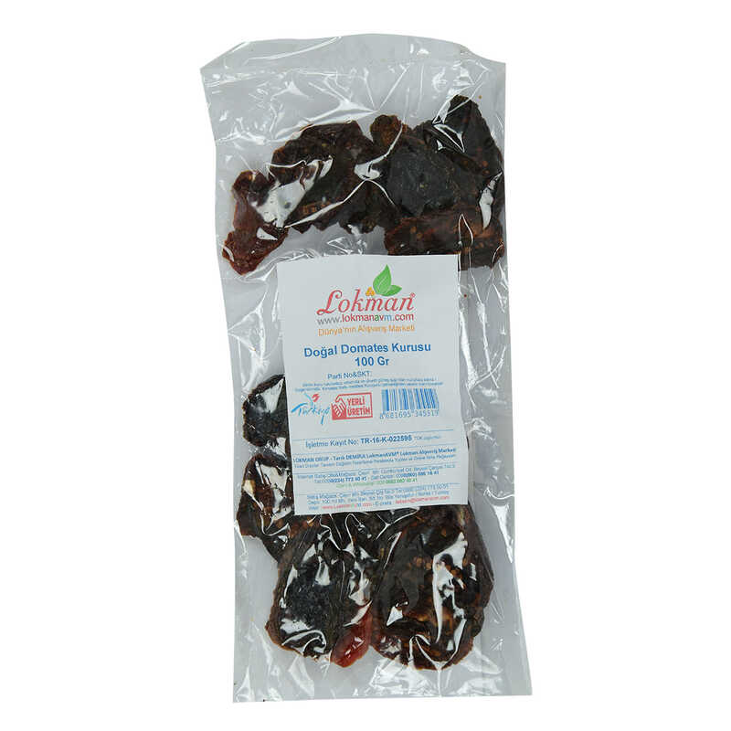 Dried Tomato Half Moon Cut 100 Gr Package