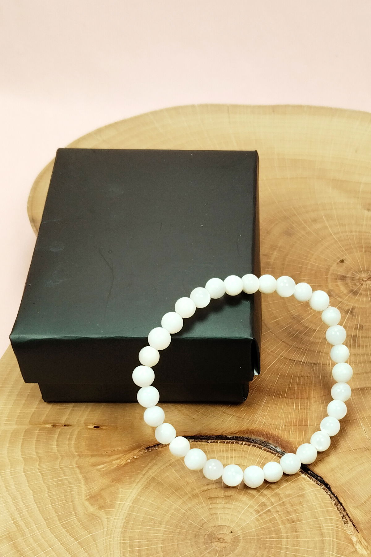 Mother of Pearl Natural Stone Bracelet Boxed