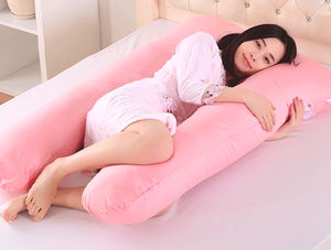 Maternity Pillow with 5 Different Zone Support (Pink) - 1750GR