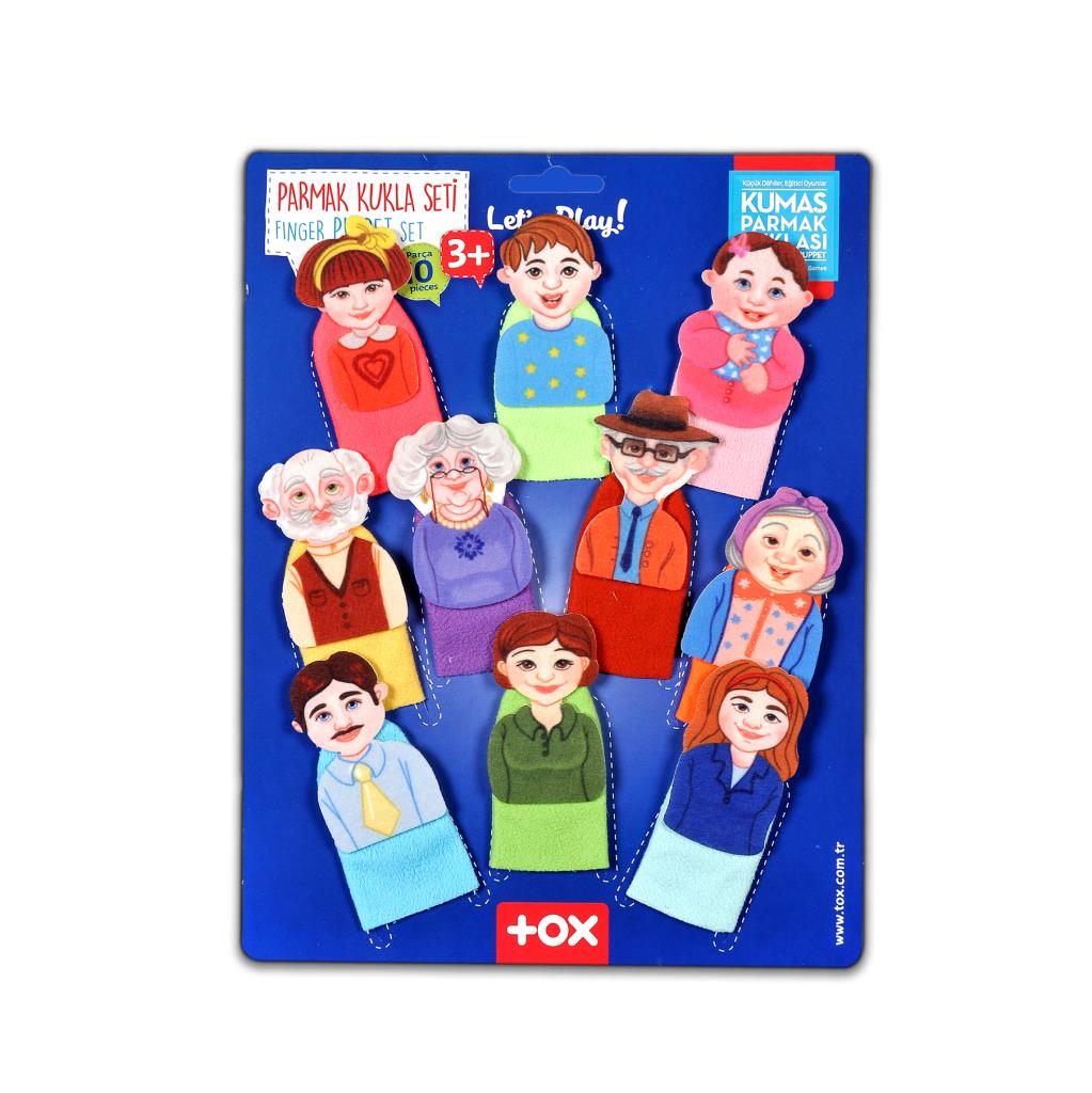 Family 10 Piece Finger Puppet , Educational Toy