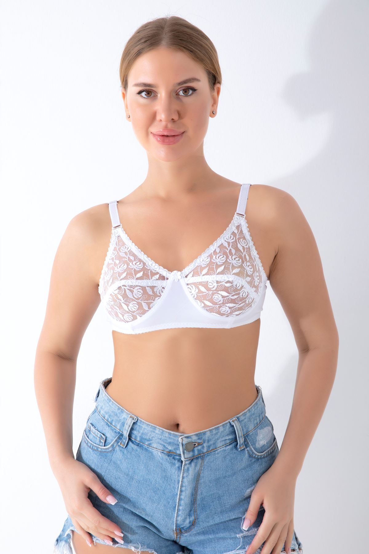 White Lace Recovery Bra