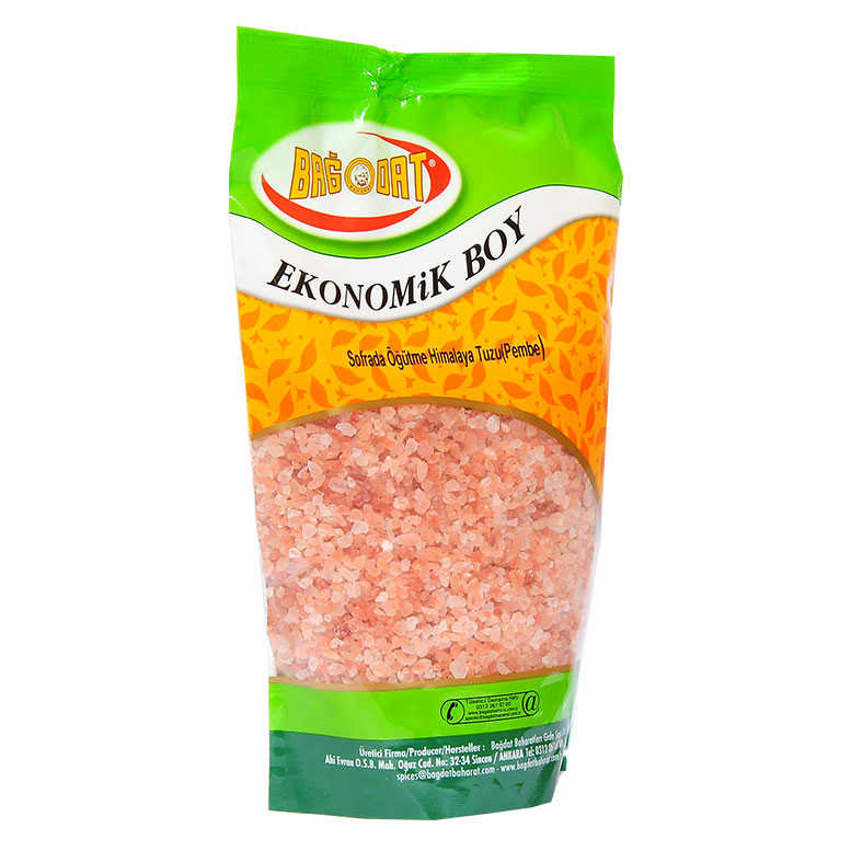 Edible Himalayan Rock Salt Table Grinding Crystal Pebble Pink 1000 Gr Package