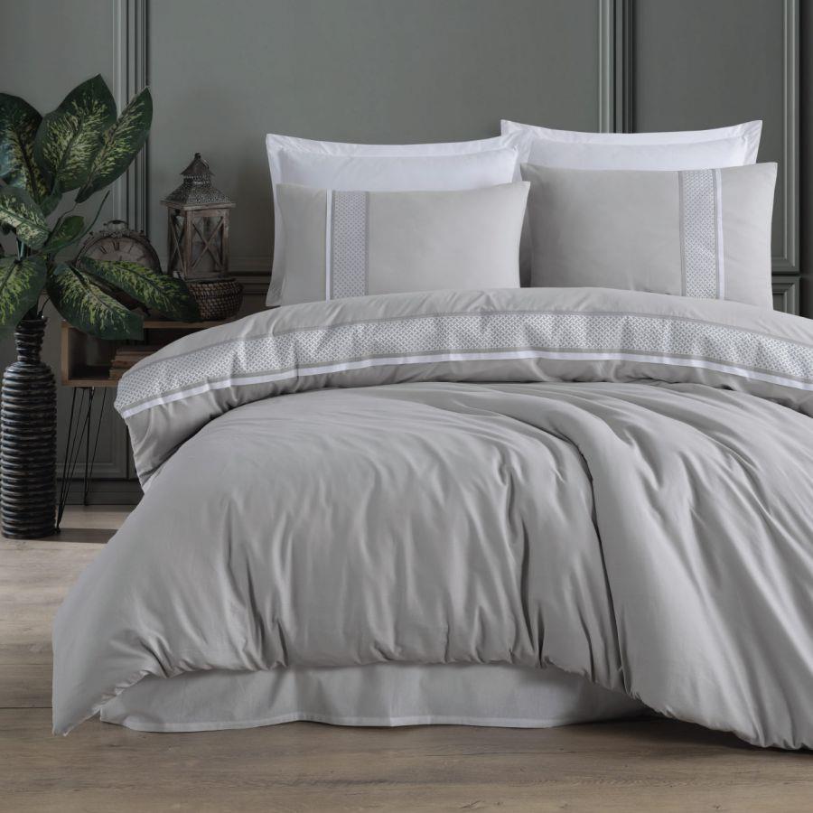 Borderline Double Ranforce Duvet Cover Tulkas V1 Gray