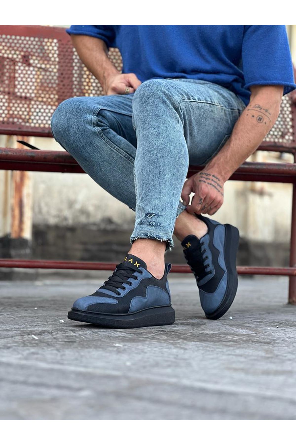 Charcoal Blue Men's Casual Shoes