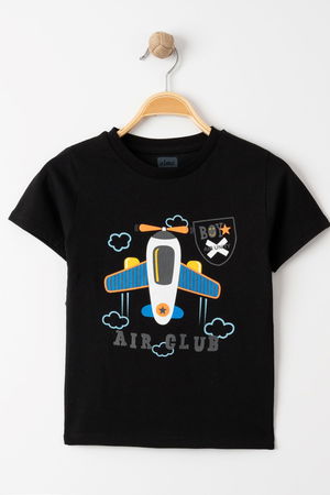 1-4 Years Printed T-Shirt Black