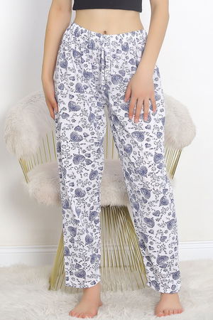 Pajama Bottoms Indigo White