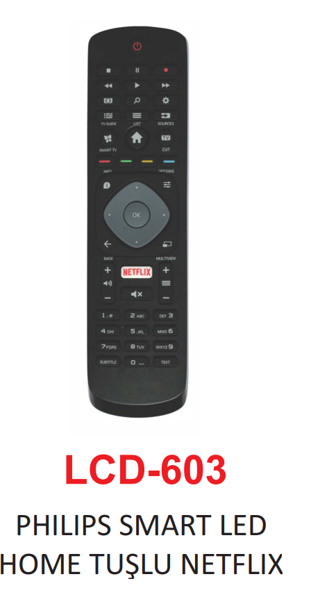 Lg Netflix Prime Video Movies Lcd Smart Led Tv Remote Control LCD-606 With Keypad