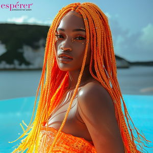 Synthetic Braiding Hair Esperer 100 Gr. / Orange