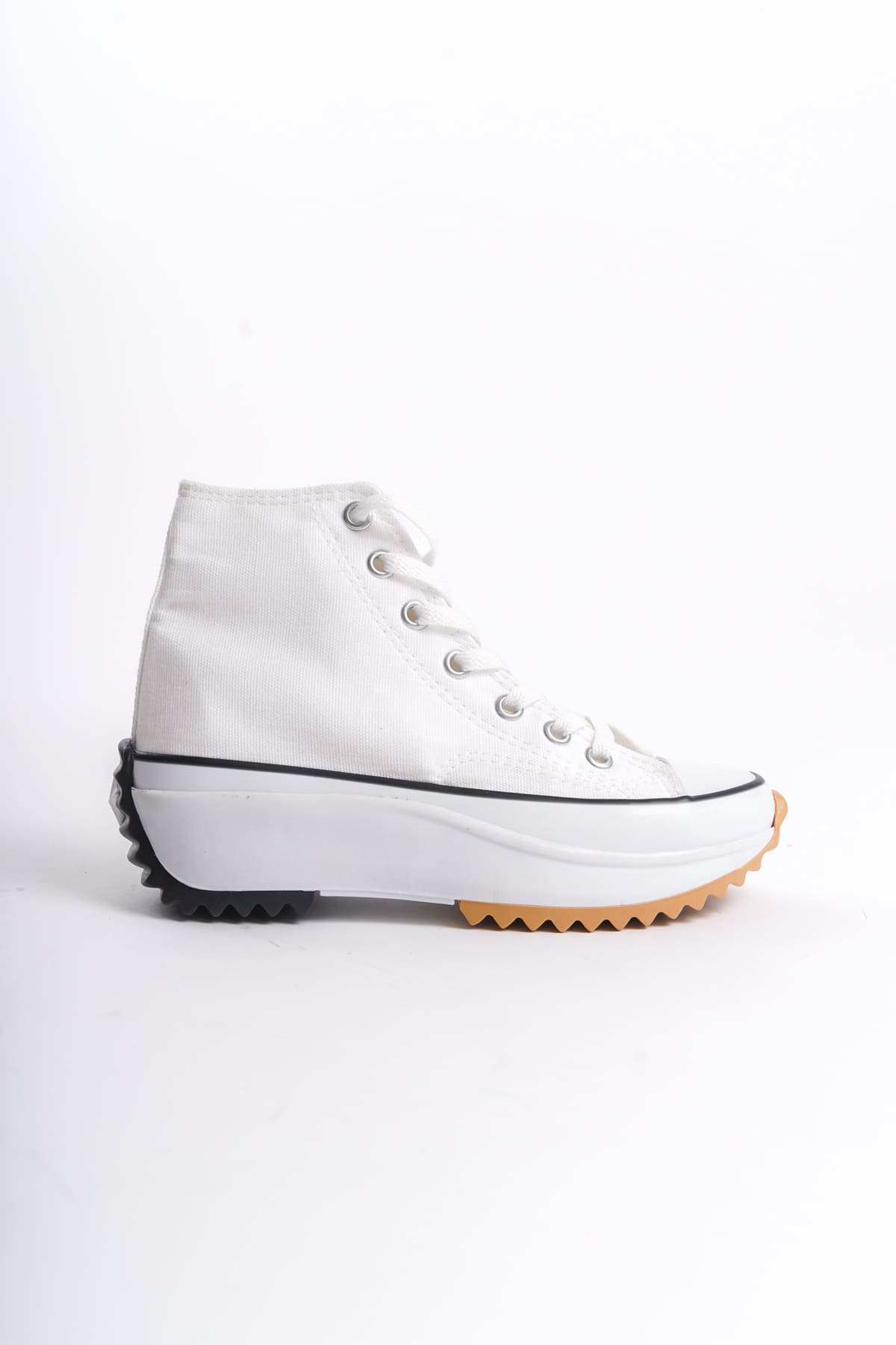 CLZ948 Lace-up Orthopedic Sole Women's Sneaker Shoes BT White