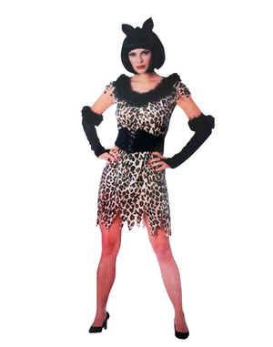 Adult Female Leopard Costume - Cat Girl Costume - Stone Age Costume