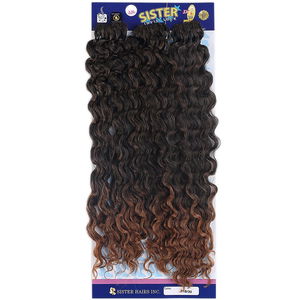 Afro Hair Wavy Hair/Black Brown Color Transition 1/30