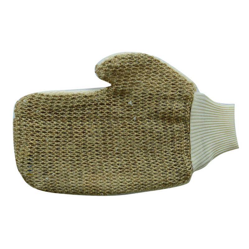 Sisal Rubberized Hand Snap Glove Pouch 18x24 Cm