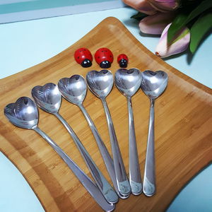 Ice Cream Spoon with Heart (6Pcs)