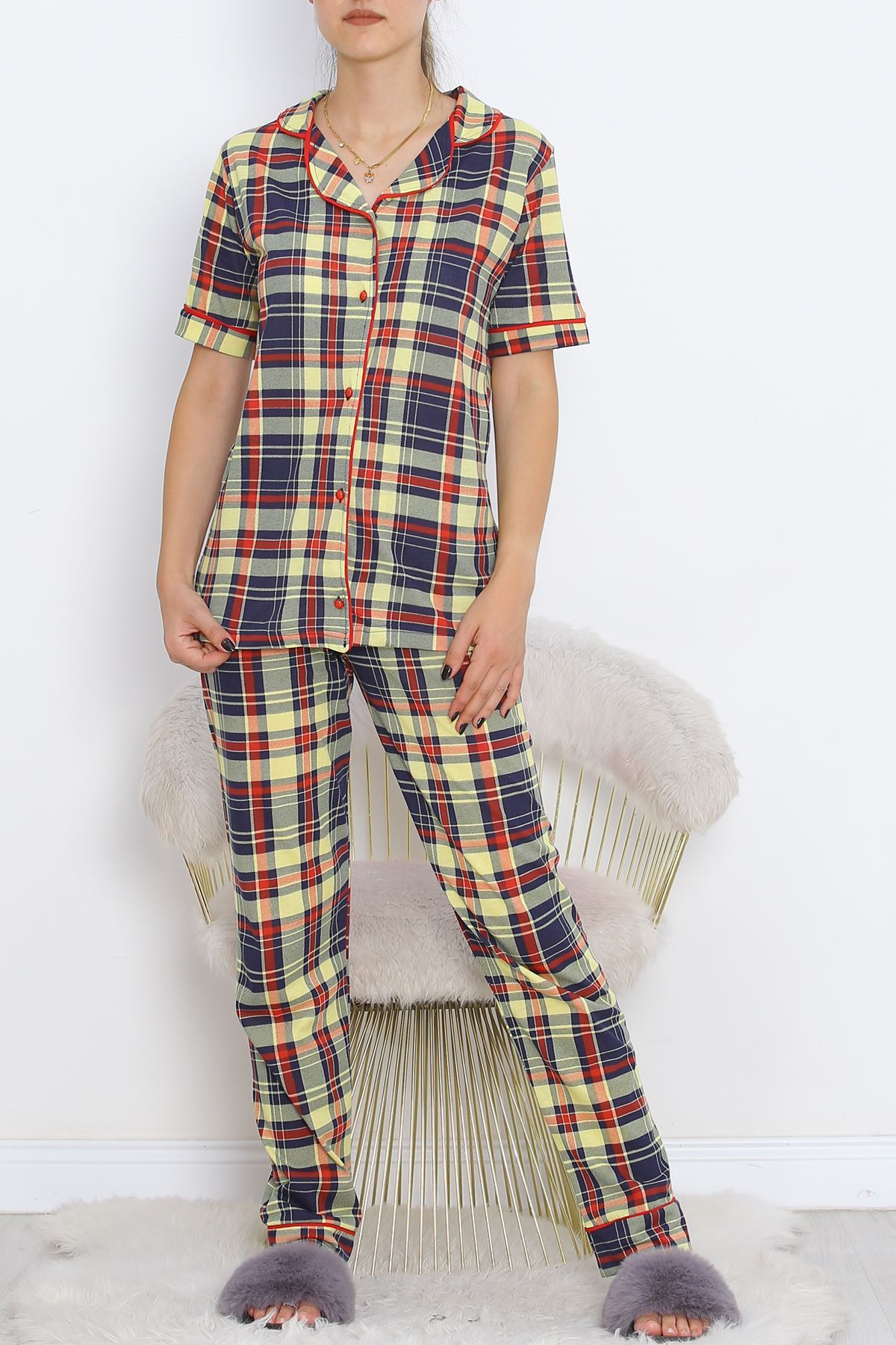 Button Pajama Set Sarilaci