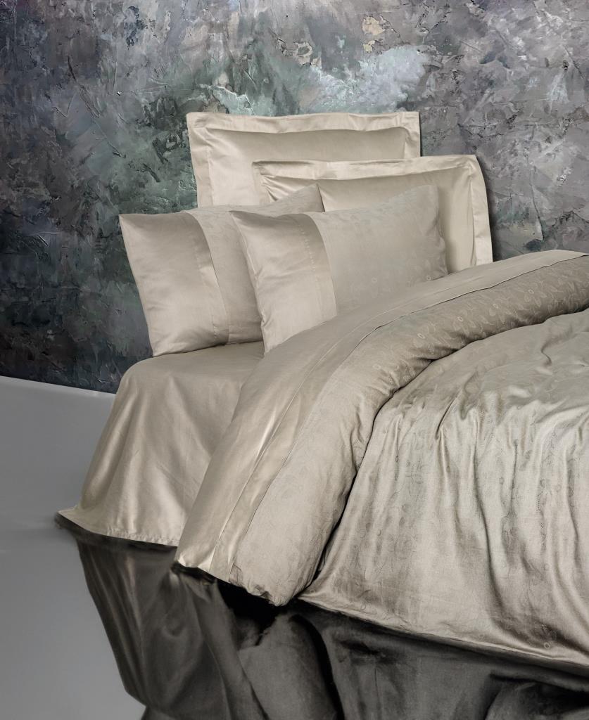 Double Jacquard Satin Duvet Cover Demure Mink