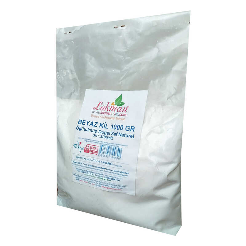 White Clay Ground Natural Pure Natural 1000 Gr Package