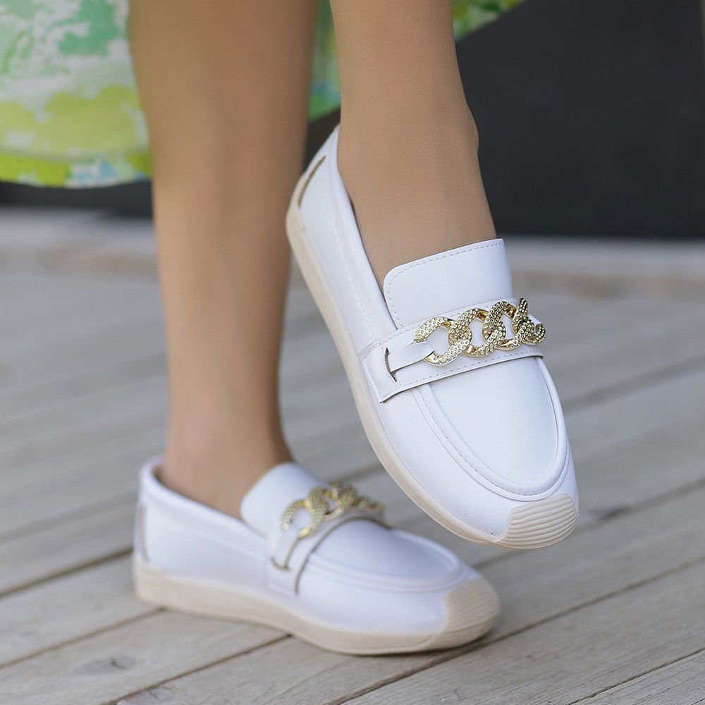 White Skin Babette Shoes