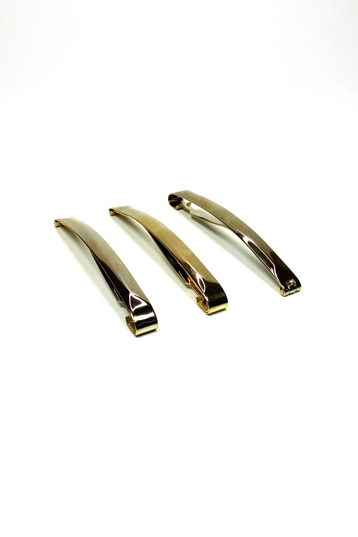 3 Pcs Metal Classic Hair Clips Original 9 cm