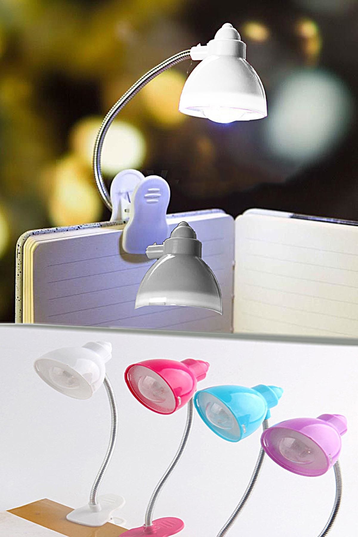 Desktop Clip-on Bendable Book Reading Led Light