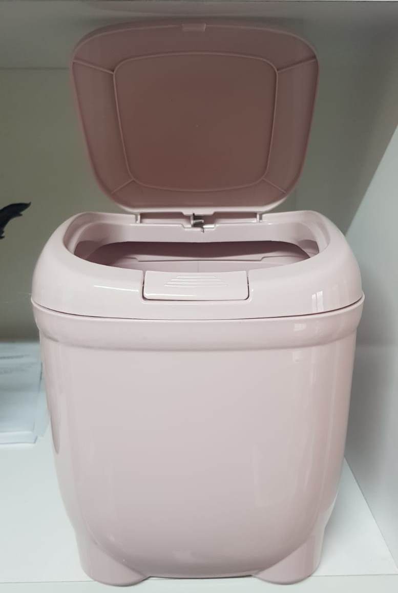 Trash Can Press Push with Lid 4 LT - Lilac