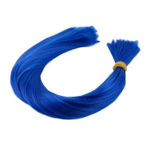 Dark Blue Multicolored Synthetic Gnarled Hair / 1Kg