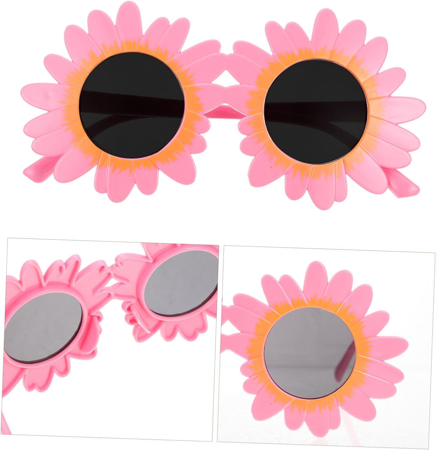 Pink Color Daisy Shaped Party Glasses 18x10 cm