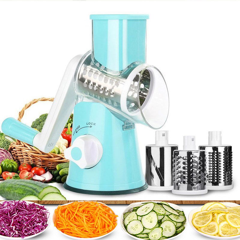 Practical Roll Grater Drum Grater with Handle Rotary