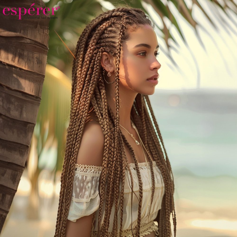 Synthetic Braiding Hair Esperer 100 Gr. / Caramel