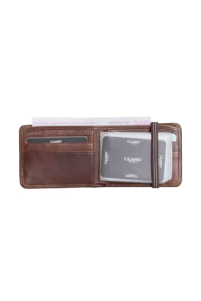 Rubberized Sport Genuine Leather Antique Brown Wallet