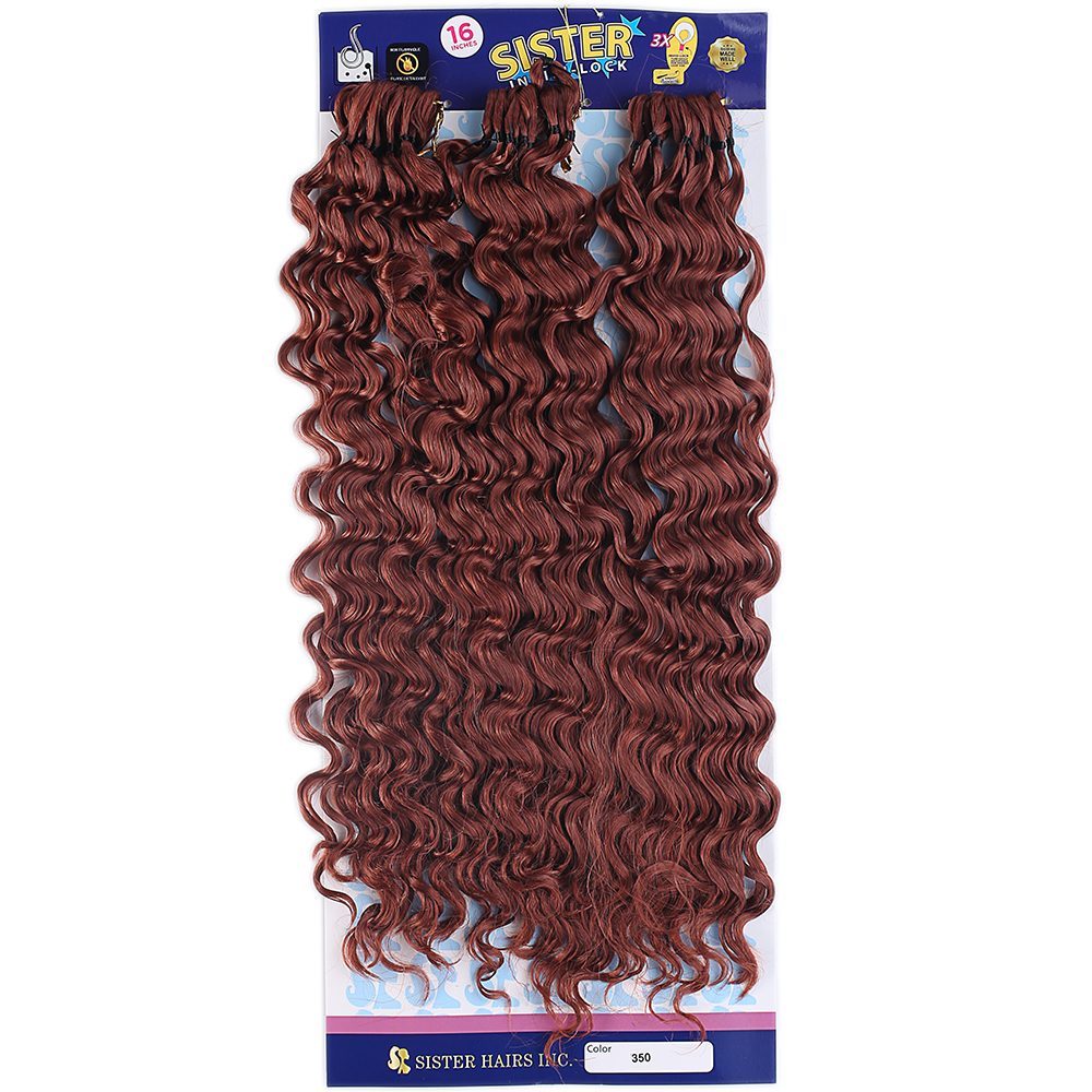 Afro Hair Wavy Hair / Red Copper 350