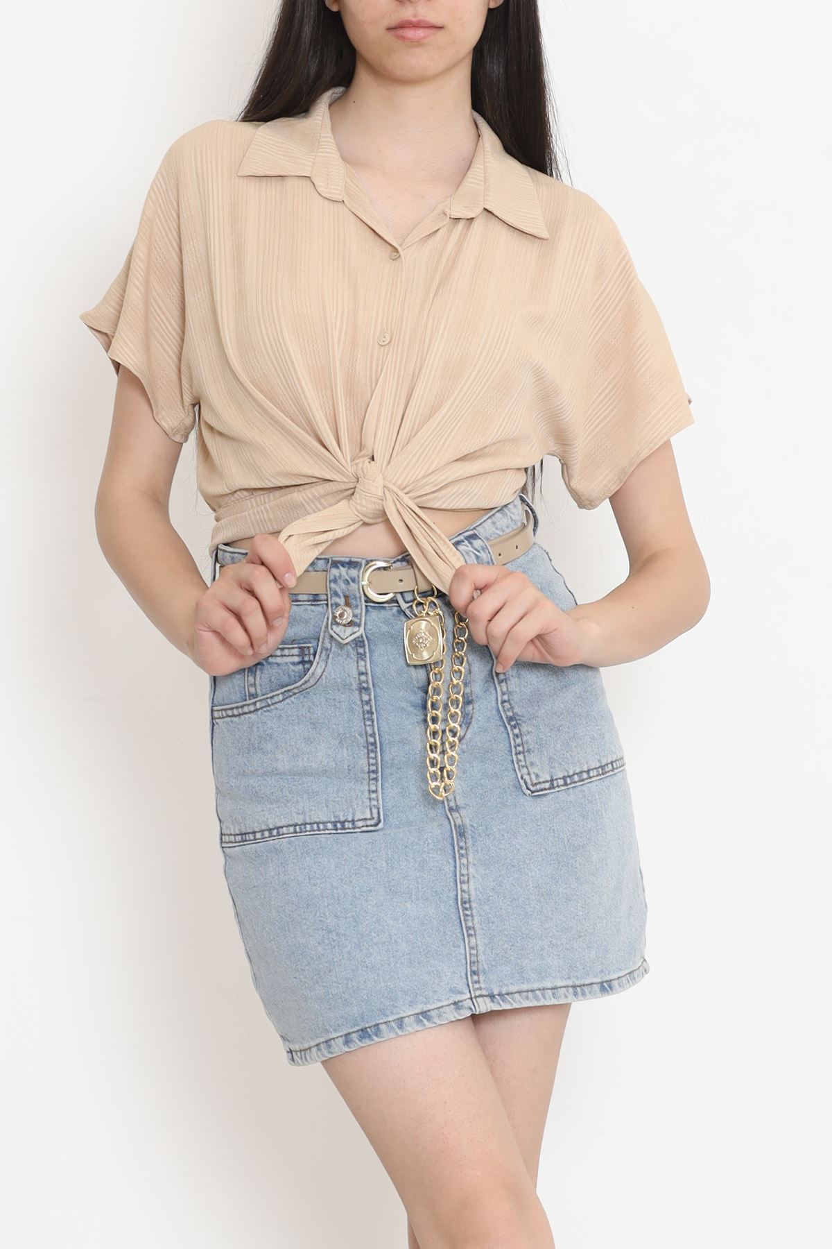 Bat Sleeve Shirt Beige