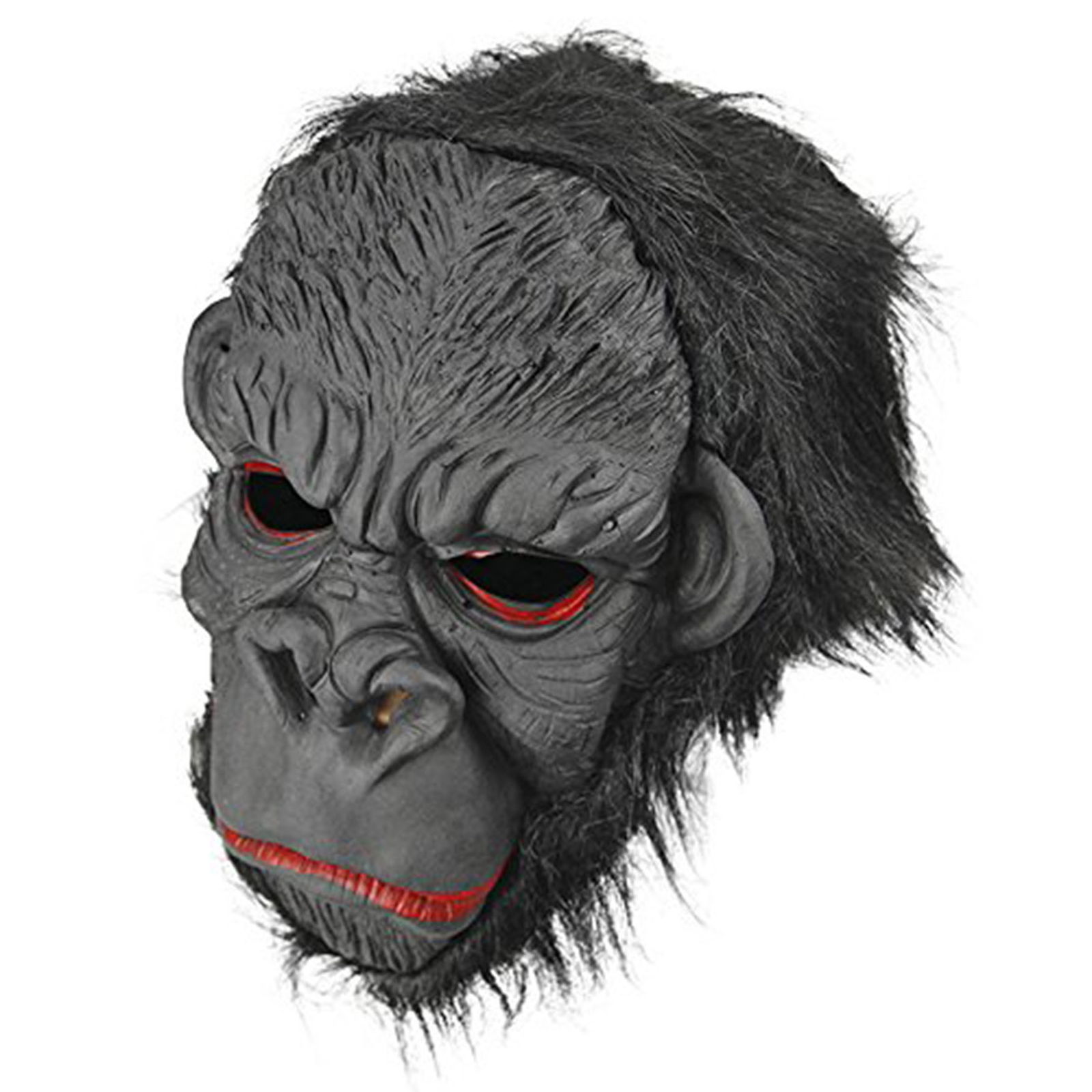 Latex Gorilla Mask Monkey Mask Meat Mask Orangutan Black Hair 3 No