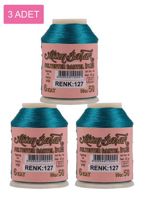 3 Pieces Altinbasak Oya and Lace Floss 20 gr - Turk - No: 127