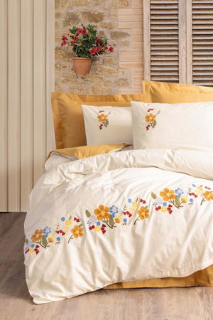 Ranforce Double Duvet Cover Pamuya Mustard