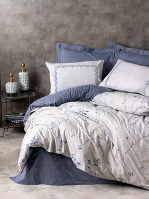 Modeline Ranforce Duvet Cover Double Nitsa Navy Blue