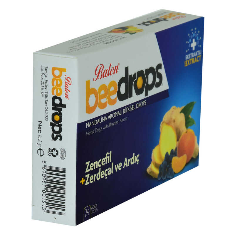 Tangerine Flavored Herbal Drops 24 Pcs