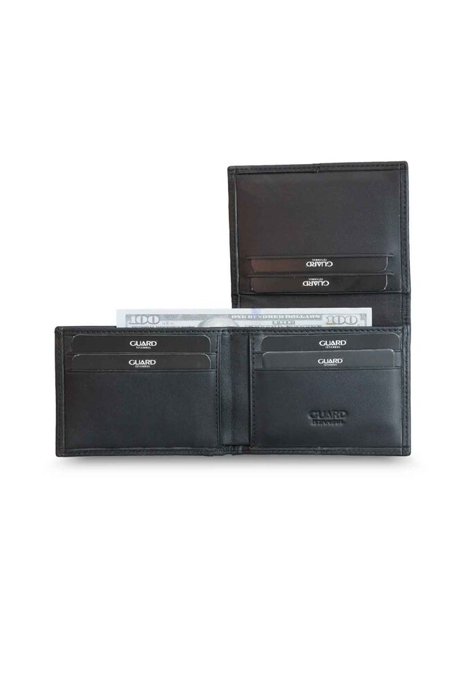 Matte Black Leather Men's Wallet