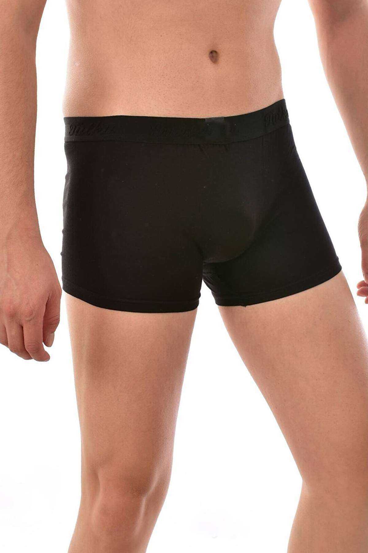 3 pcs Lycra Men's Black Boxers 0114