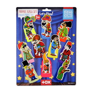 Karagöz, Hacivat 10 Piece Finger Puppet Set