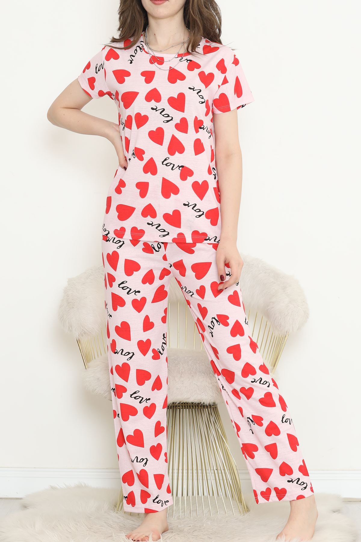 Patterned Pajama Set Pudrakalpli