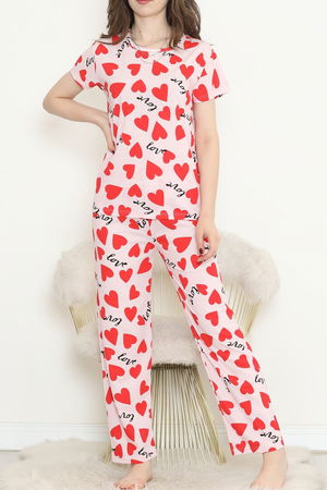 Patterned Pajama Set Pudrakalpli